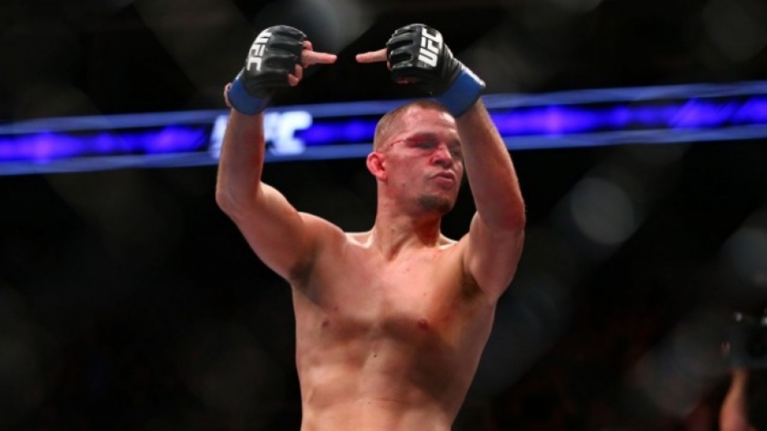 Nate Diaz foi o único lutador a derrotar Conor McGregor dentro do octógono do UFC - (Foto: divulgação UFC) - 