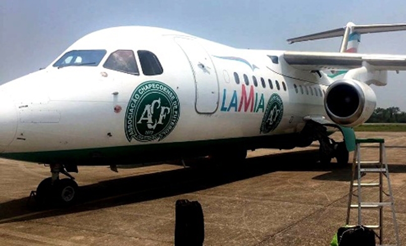 Antes da queda do avião que transportava os atletas, outra aeronave havia declarado emergência - Divulgação/ND