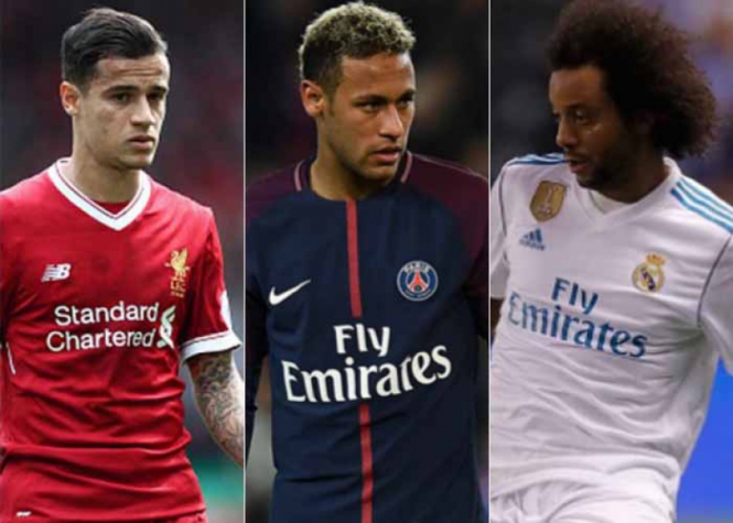 Neymar Coutinho e Marcelo estão entre os finalistas da Bola de Ouro