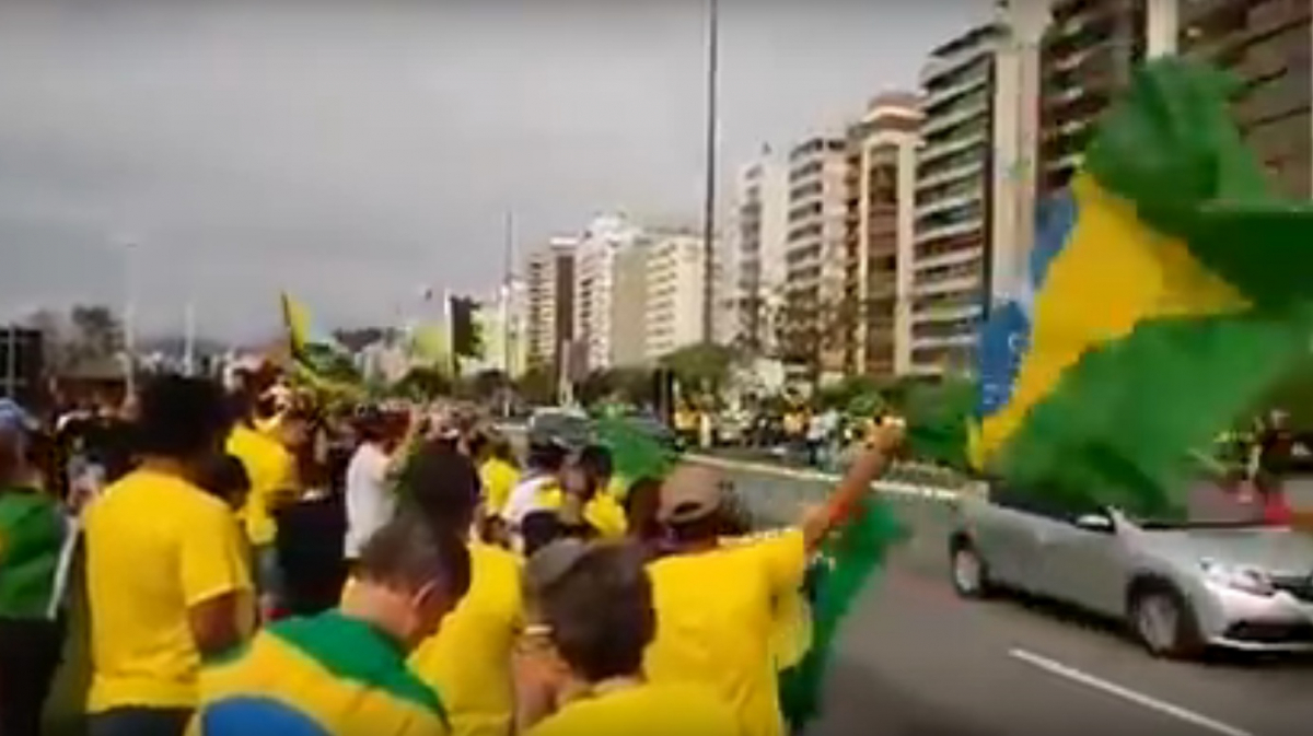 Apoiadores De Bolsonaro Se Re Nem Em Manifesta O Em Florian Polis Nd