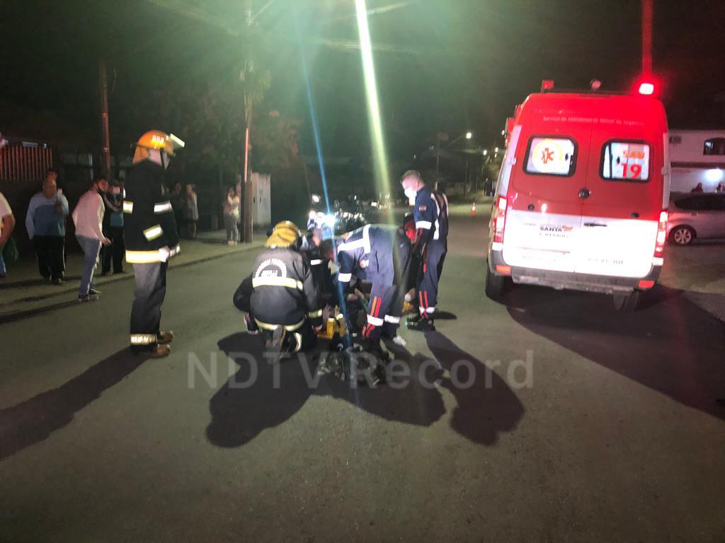 Carro Passa Por Cima De Motociclista Em Grave Acidente Em Joinville