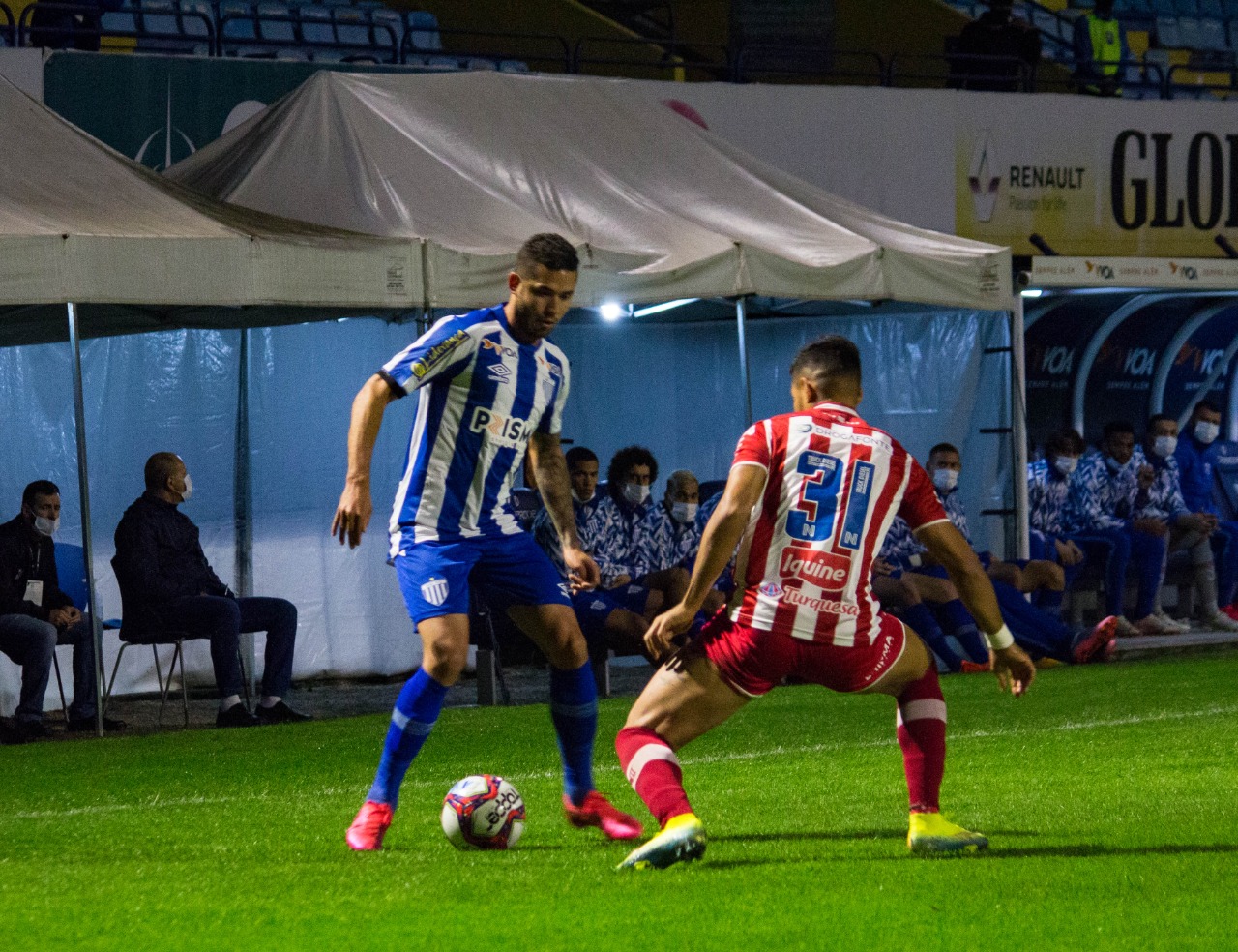 Na vitória do Avaí diante do Náutico três objetivos foram conquistados