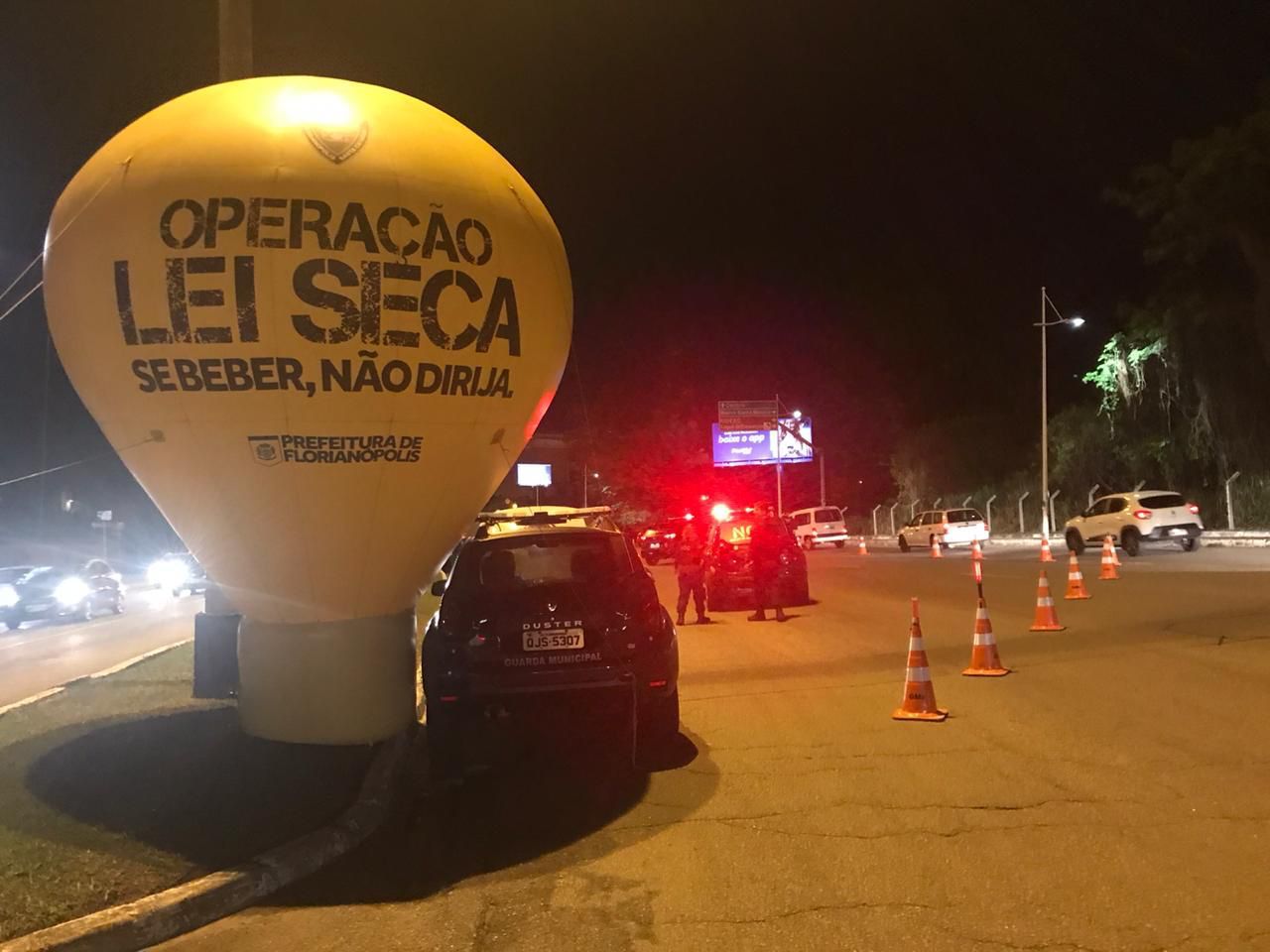 Blitz da Lei Seca flagra motoristas bêbados em Florianópolis