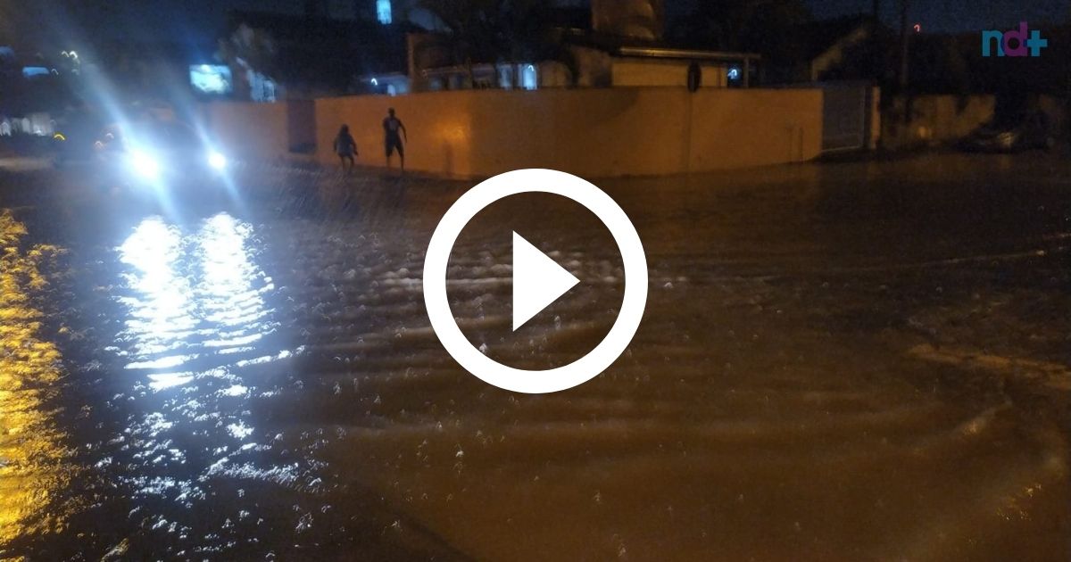 VÍDEO Chuva causa estragos e deixa ruas alagadas em cidades do Vale do