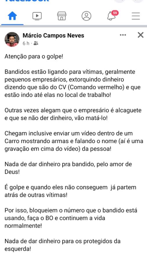 Delegado Usa Redes Sociais E Faz Alerta Para Novo Tipo De Golpe