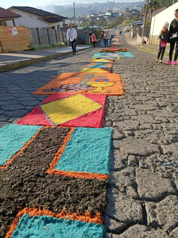 FOTOS Tapetes De Corpus Christi Encantam Ruas De Cidades De SC