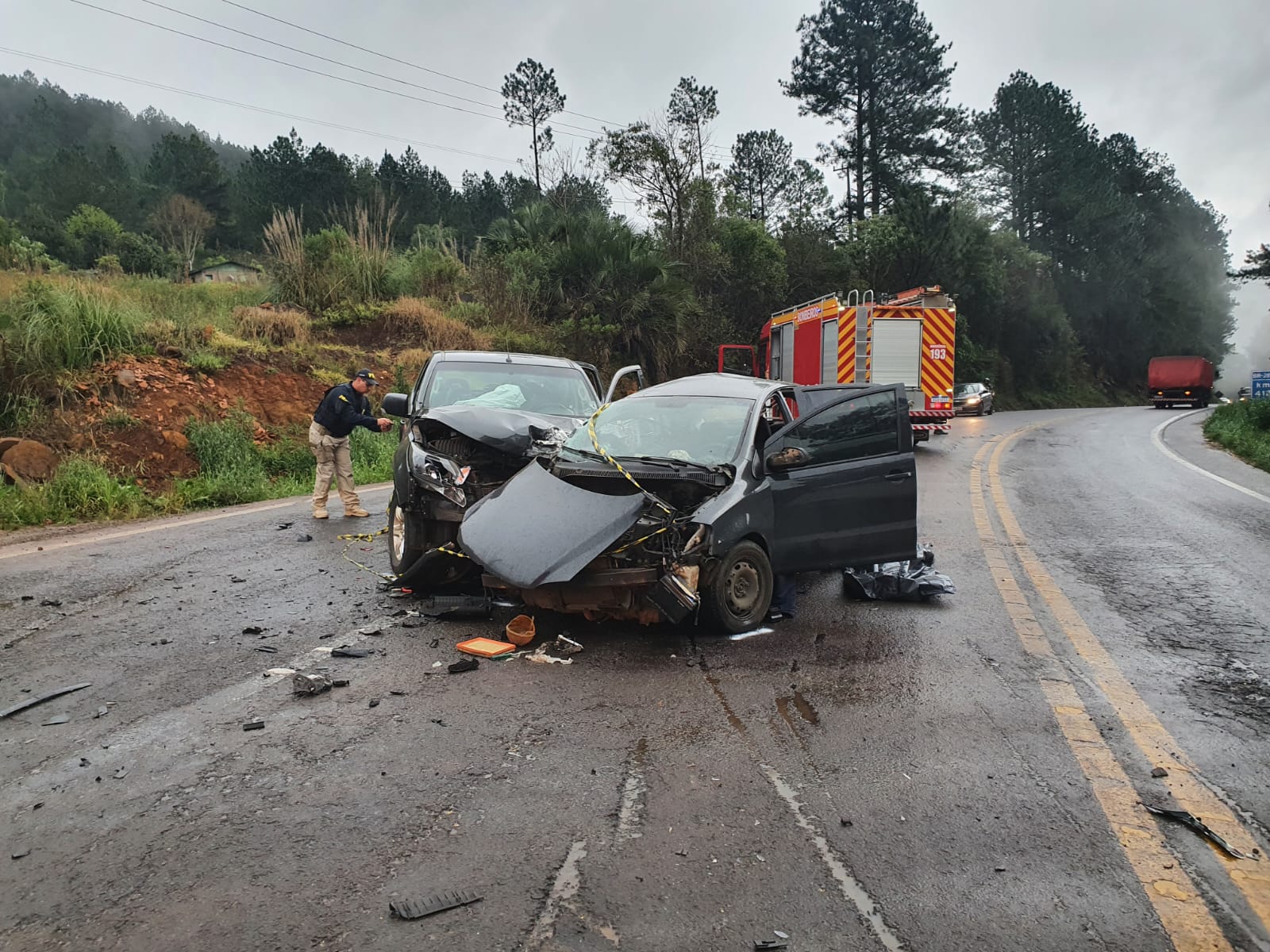 Acidente Em Catanduvas Mata Mulher E Deixa Sete Feridos