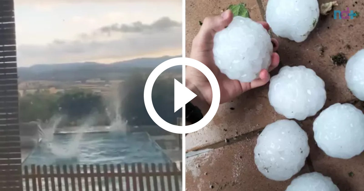 VÍDEO Assustadora chuva de granizo de mais de 10 cm causa estragos e