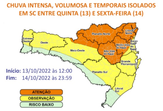 Defesa Civil Alerta Para Chuva Intensa E Risco De Alagamentos E