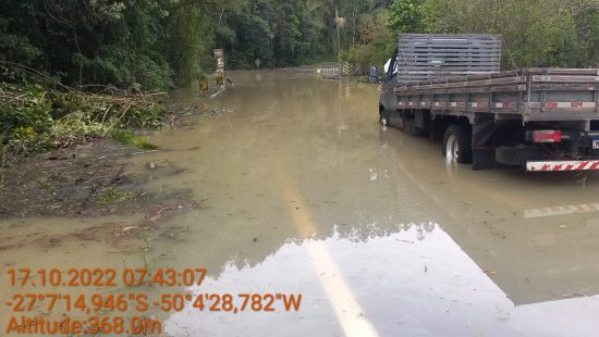 Defesa Civil de Taió abre primeira comporta de barragem após estrutura