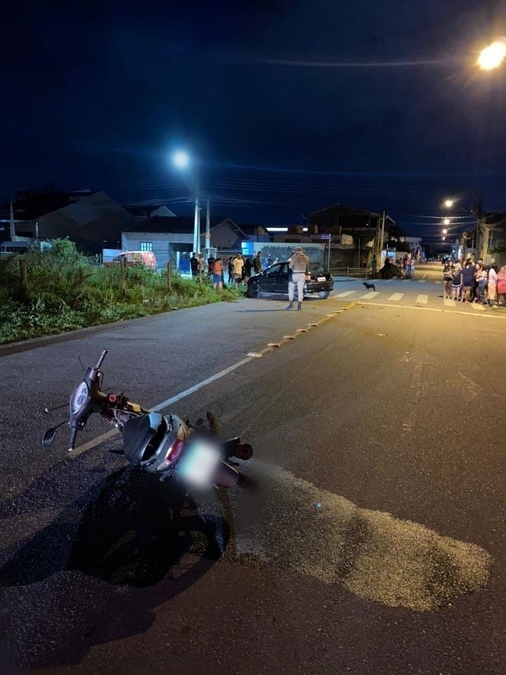 Motorista embriagado é preso após atropelar moto em cruzamento de Itajaí