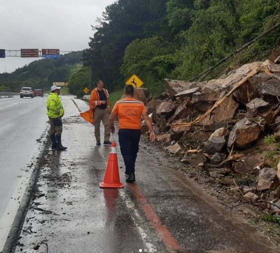 Santa Catarina tem 8 pontos críticos em rodovias por conta das chuvas