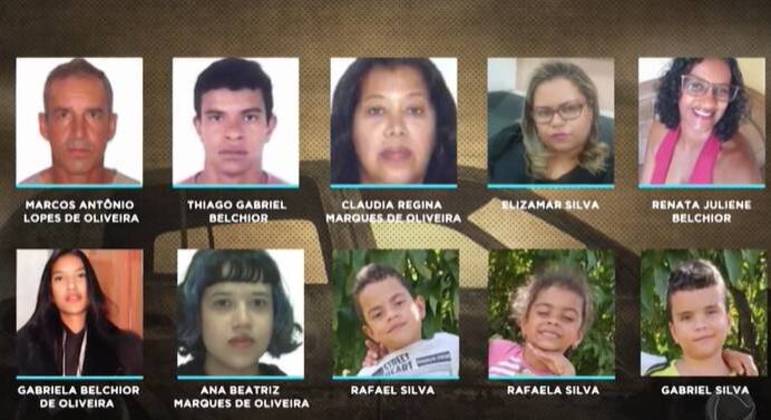 Chacina no DF Veja quem são as 10 pessoas da mesma família mortas