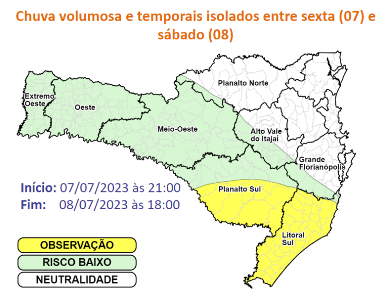 Ciclone Traz Chuva Volumosa Granizo E Ressaca Para SC Veja Como Fica