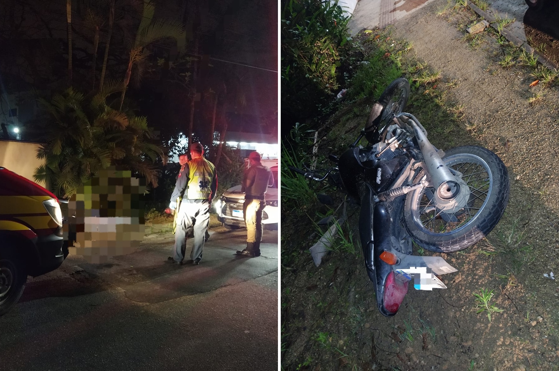 FOTOS Motociclista de 20 anos morre após bater contra muro e coqueiro