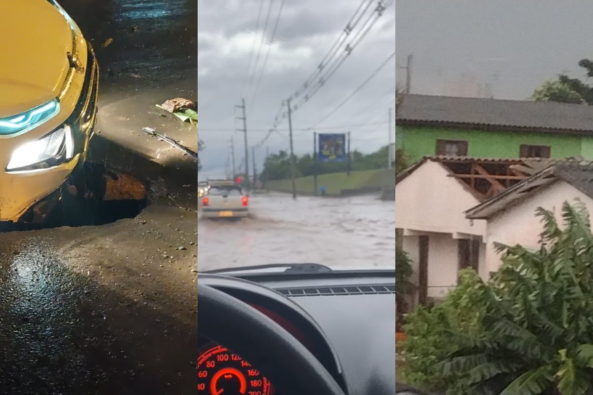 Temporal Destelha Casas Deixa Ruas Alagadas E Crateras Em Chapec