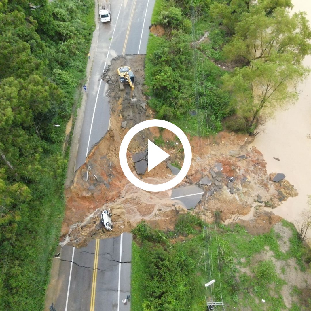 Imagens Mostram Dimens O De Cratera Que Engoliu Pista Da Br Em Rio