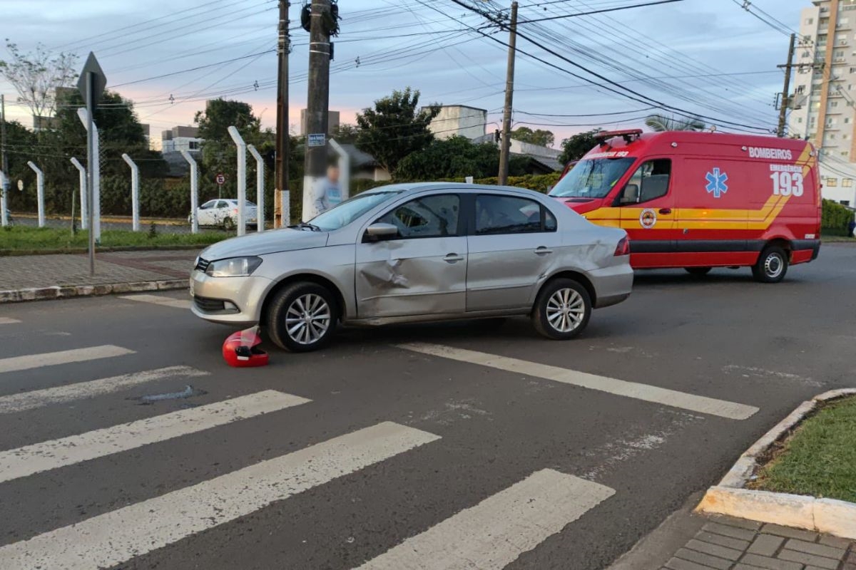 Motociclista Vai Parar Em Cima De Carro Ap S Acidente Em Chapec