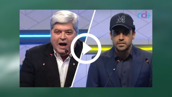 VÍDEO Datena dá cadeirada em Pablo Marçal em debate