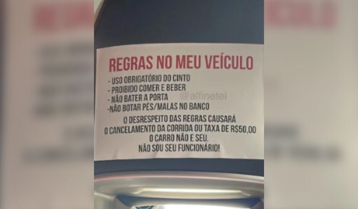 Placa Em Carro De Aplicativo Chama Aten O De Passageira