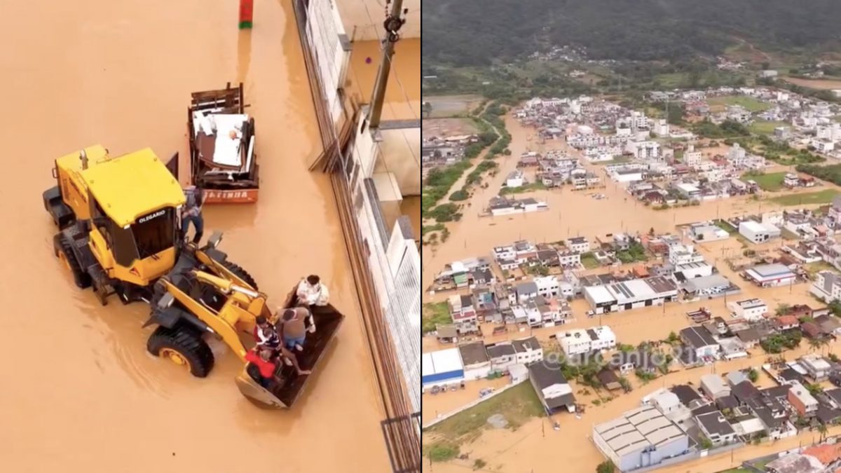 6 mil casas alagadas Camboriú decreta emergência