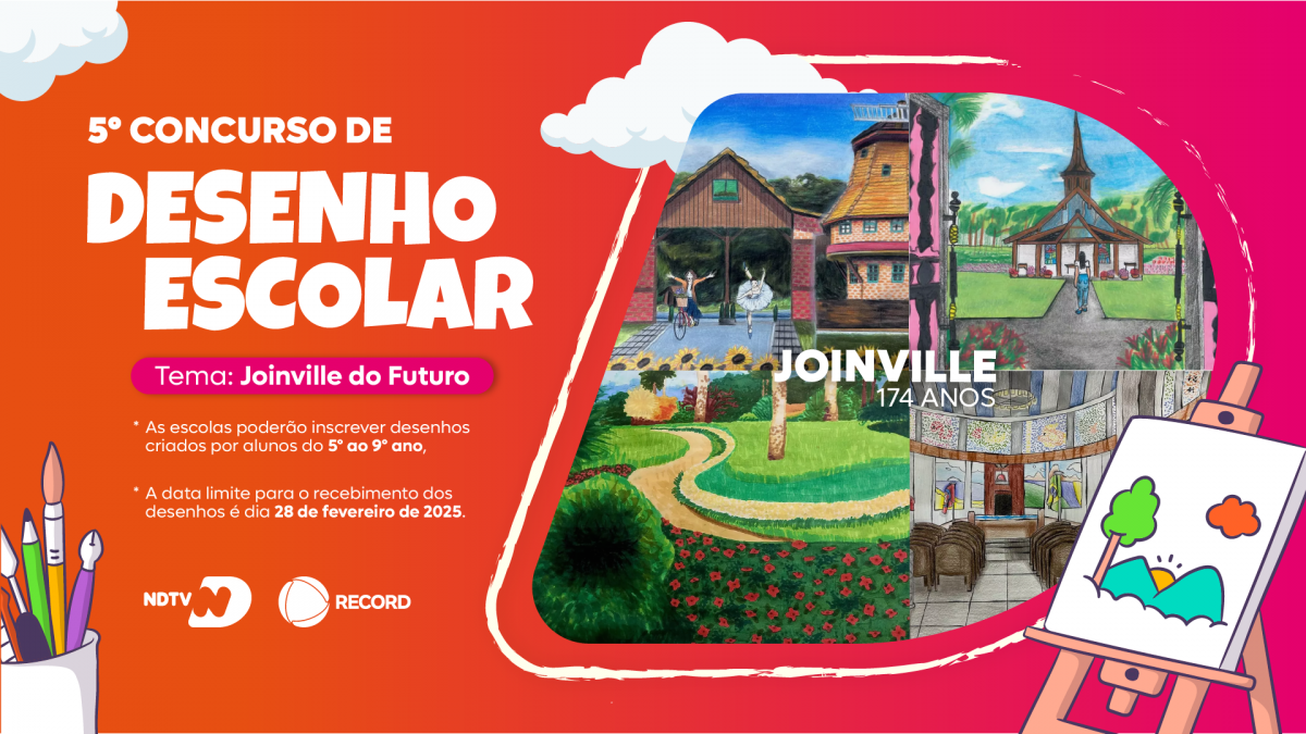 Ndtv Joinville Abre Inscri Es Para Concurso De Desenho