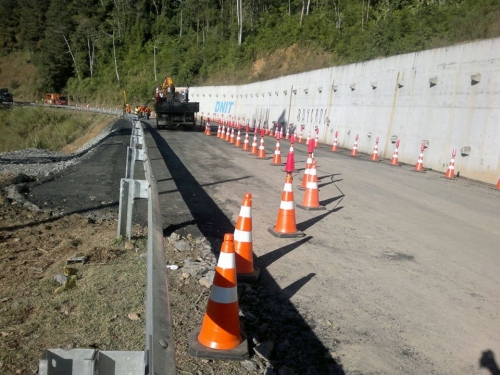 DNIT avança com recuperação da BR-280 na Serra de Corupá - Portal São Bento  Notícias