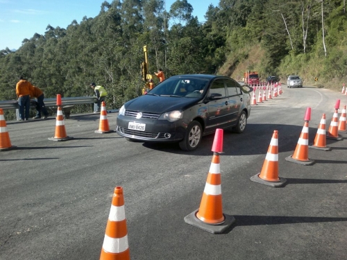 DNIT avança com recuperação da BR-280 na Serra de Corupá - Portal São Bento  Notícias