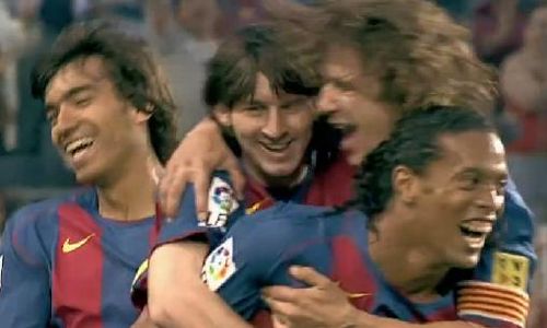 Recordista, Messi relembra primeiro gol no Espanhol com passe de R10