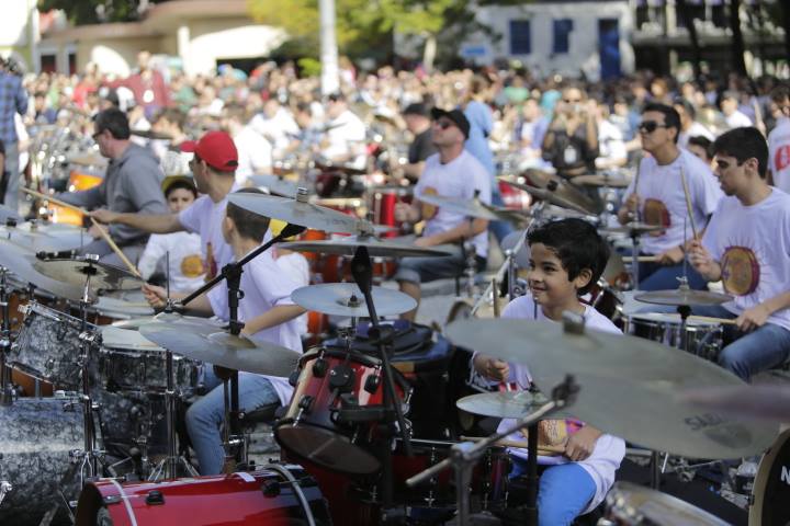 Mais de 600 bateristas participaram do evento em 2022 – Foto: Daniel Queiroz/ND
