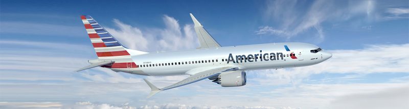 Voo em avião da American Airlines