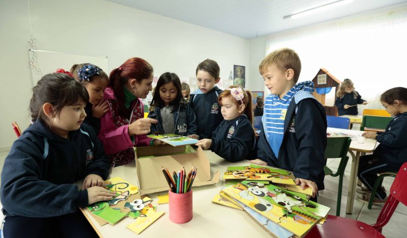 Alunos da rede municipal de Joinville