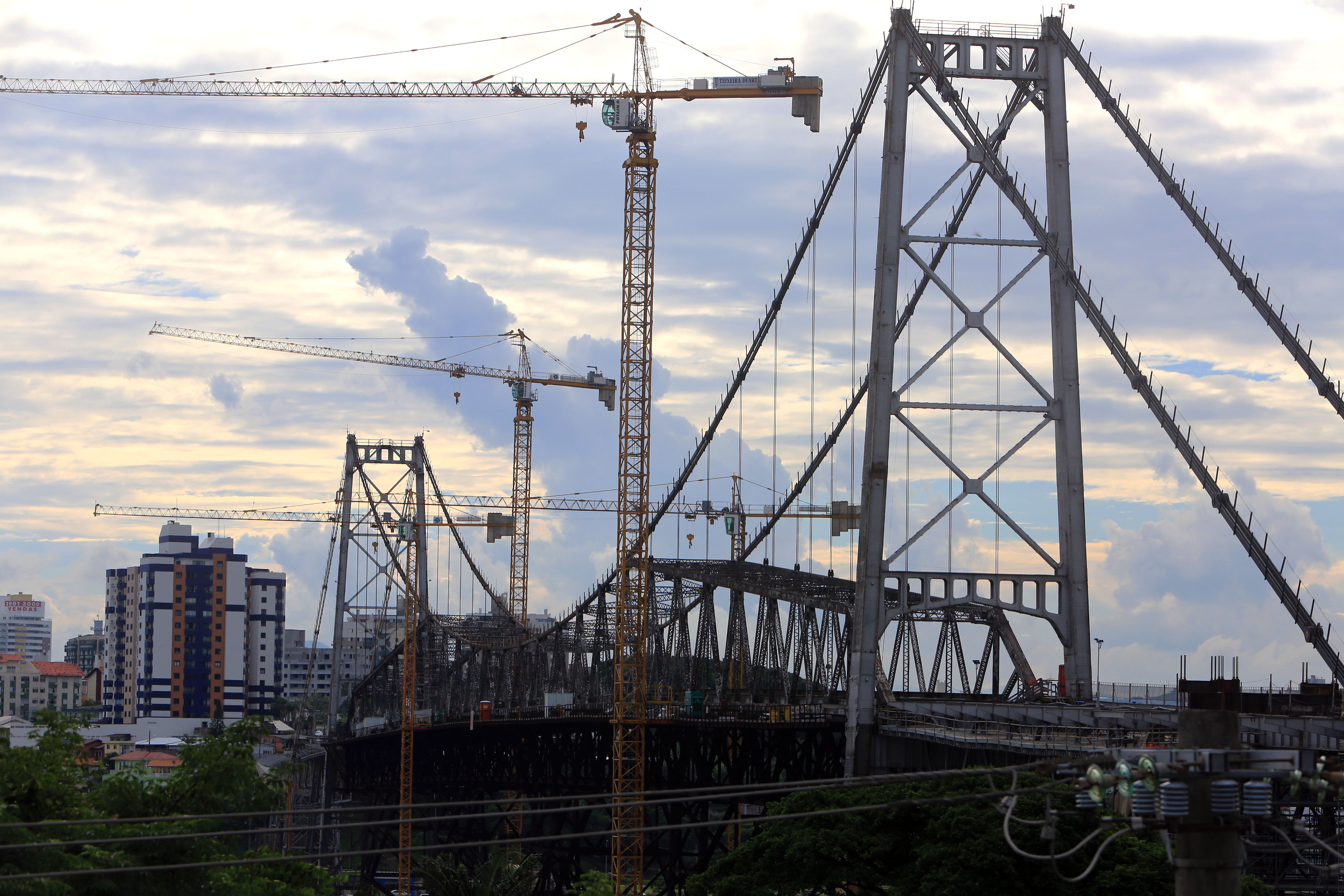 Obras de recuperação da Ponte Hercílio Luz motivaram uma CPI, finalizada em dezembro de 2019 – Foto: Julio Cavalheiro/Secom