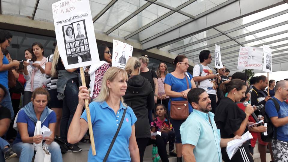 Servidores voltam a se reunir em assembleia na tarde desta sexta – Foto: Divulga&ccedil;&atilde;o/Sintram-SJ/ND