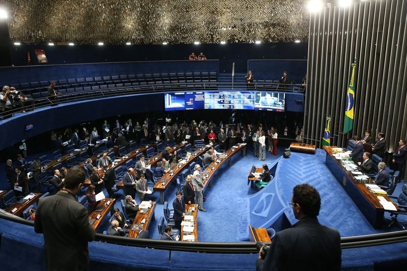 O texto-base foi aprovado nesta quarta-feira por 56 votos favoráveis e 9 contrários - Antonio Cruz/Agência Brasil/Divulgação/ND