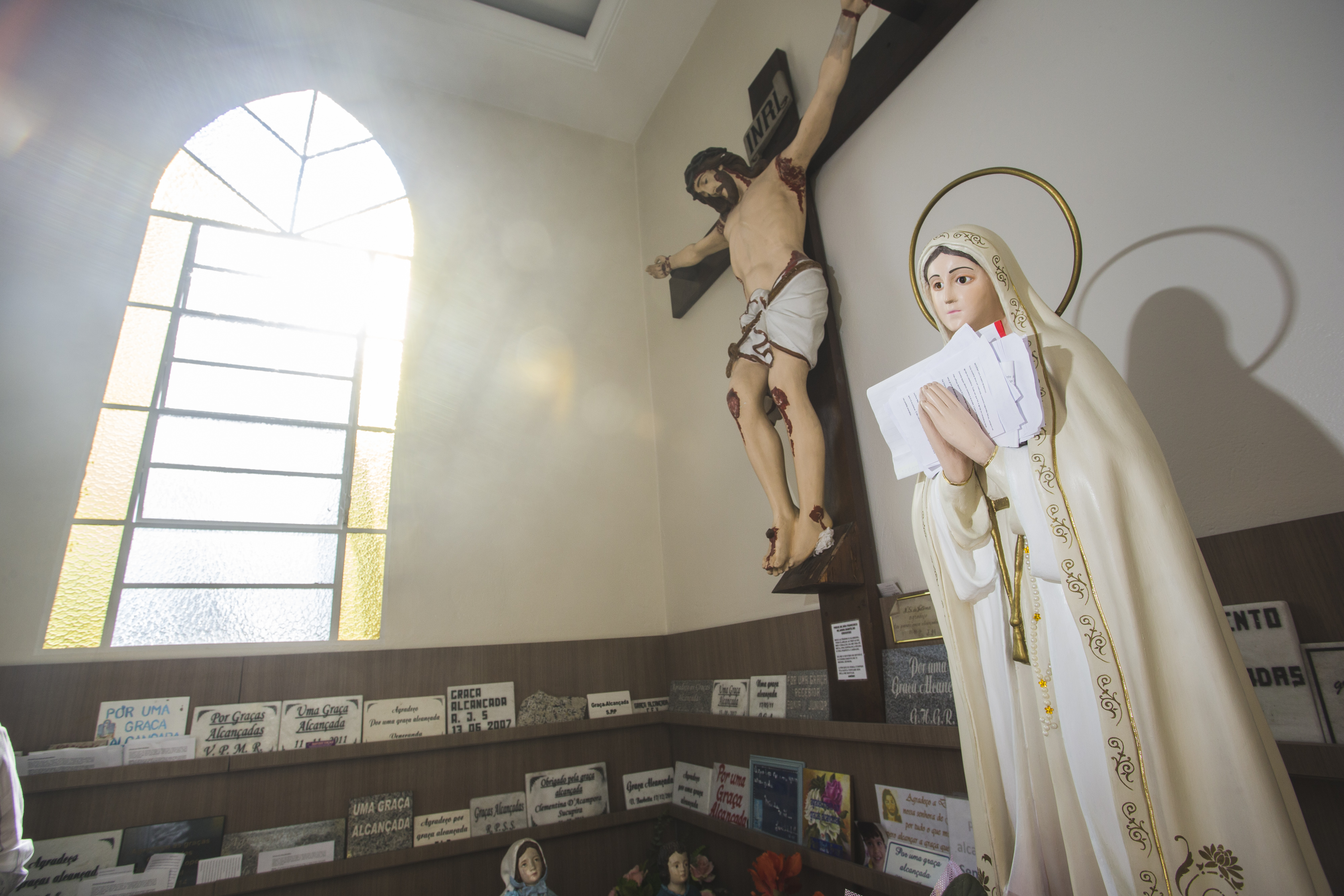 Imagem de Nossa Senhora de Fátima, que fica na paróquia do Estreito, em Florianópolis &#8211; Foto: Daniel Queiroz/ND