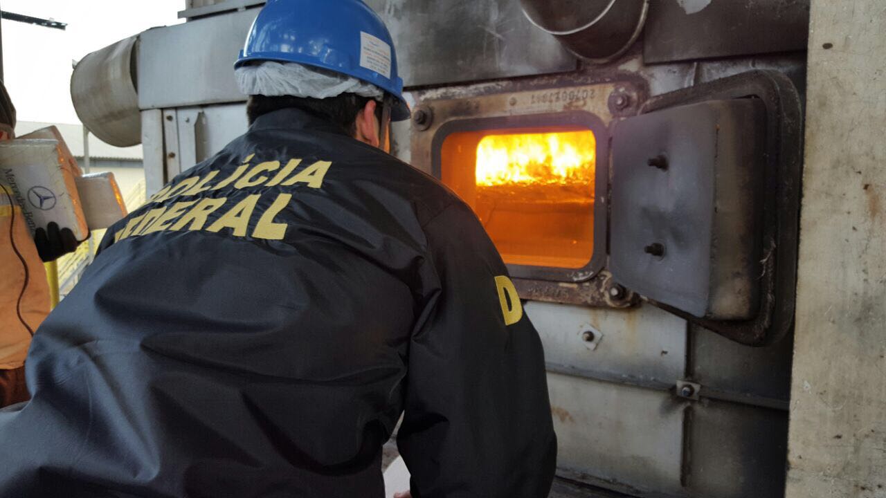Polícia Federal faz incineração de quase 2 toneladas de drogas em Lages
