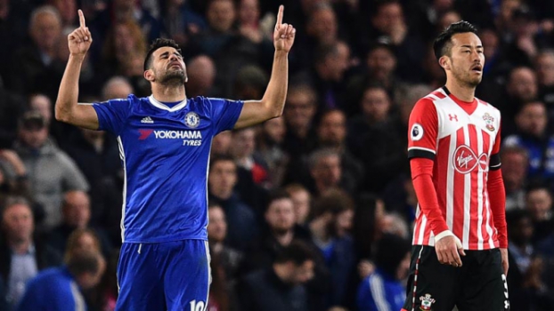  Chelsea x Southampton - Diego Costa - AFP 
