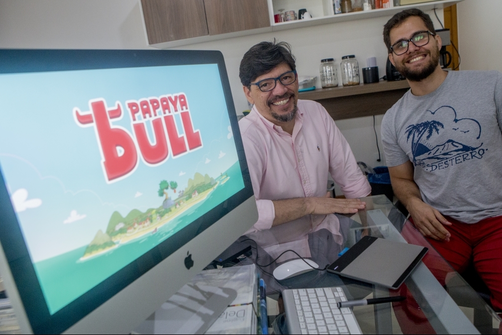 Ricardo Peres e Rodrigo Eller, da 52 Animation Studio, criadores do 