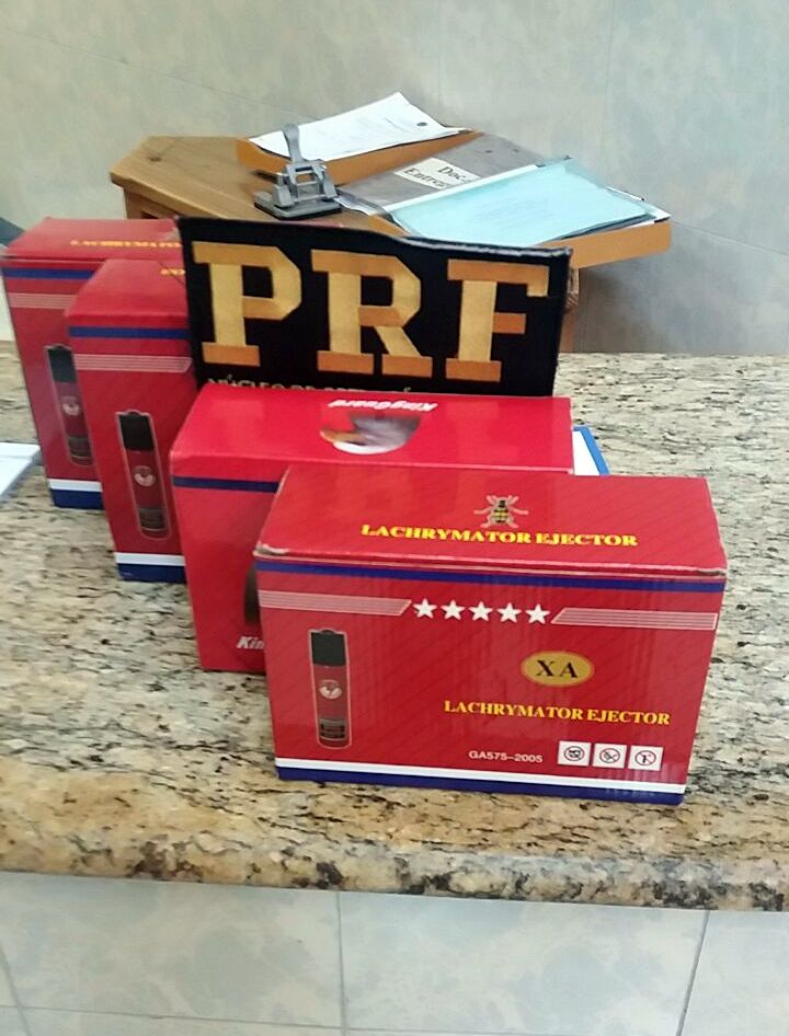 Morador de Florianópolis é preso pela PRF em Joinville transportando gás lacrimogêneo