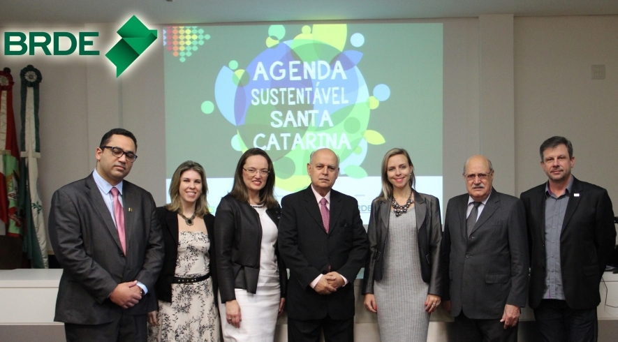 Integrantes do BRDE em apoio à Agenda Sustentável - Divulgação BRDE
