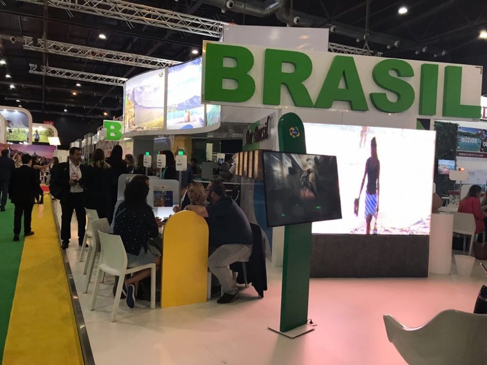 Estande brasileiro na feira de Buenos Aires - Fabiane Paza/ND