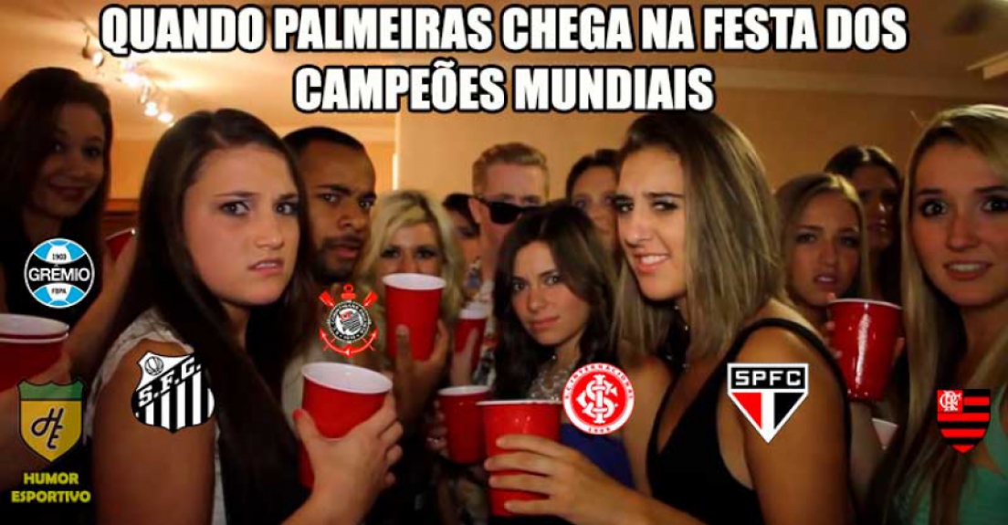 Rivais não perdoam Palmeiras nos memes após vice no Mundial para o