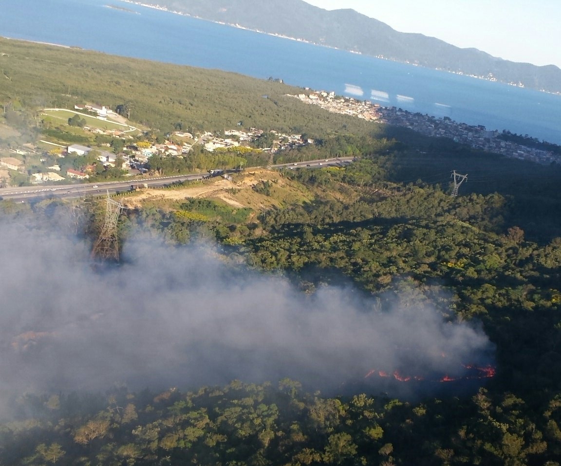 Equipe do helicóptero Arcanjo prestou apoio na ocorrência - Arcanjo/ Divulgação/ND