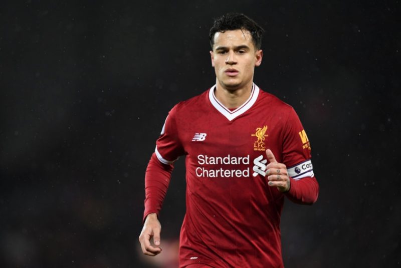 10 – Philippe Coutinho abre este Top 10 brasileiro. O meia-atacante tem 164 jogos pela Premier League. Coutinho voltou para a Inglaterra recentemente, por empr&eacute;stimo, para defender o Aston Villa. – Foto: PAUL ELLIS / AFP