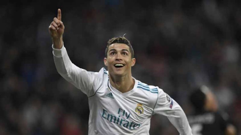 Cristiano Ronaldo comemora pelo Real Madrid&nbsp; – Foto: AFP