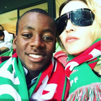 Madonna e o filho jogador de futebol