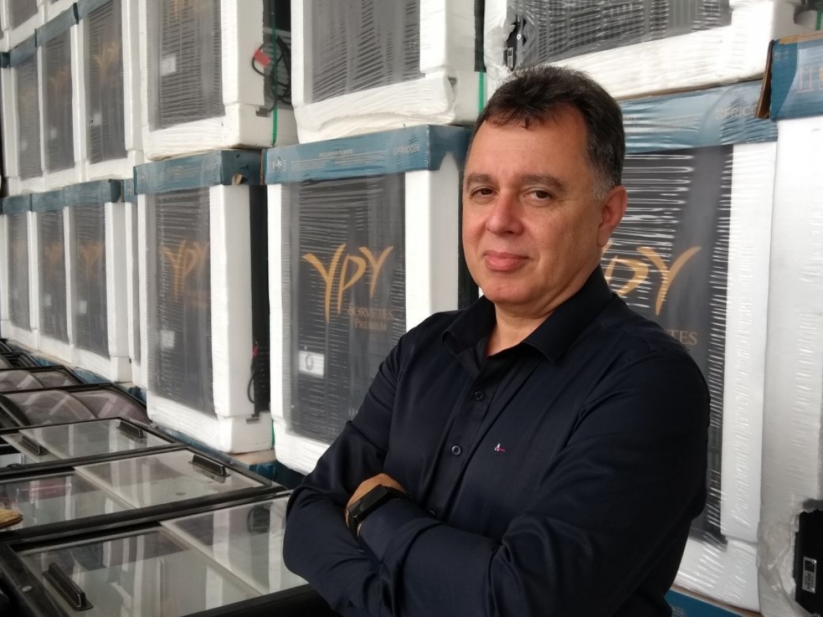 João Batista de Castro Flores assumiu neste mês a gerência comercial da YPY Sorvetes com a missão de alavancar os canais de distribuição e promover novos negócios em várias regiões. - Paulinho Scarduelli/GSCOMUNICA,