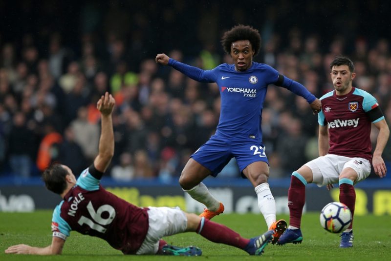 1 – Ex-Chelsea e Arsenal, Willian &eacute; o brasileiro com mais jogos na hist&oacute;ria do torneio. Ele disputou 259 partidas. – Foto: UEFA/Divulga&ccedil;&atilde;o