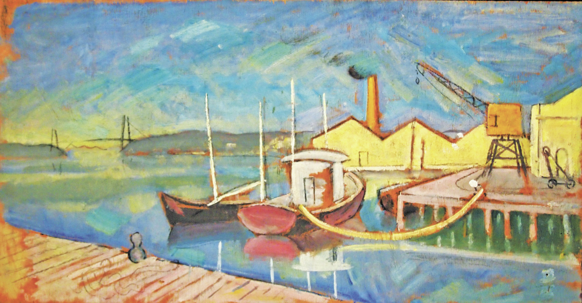 A tela &ldquo;Cais&rdquo;, de Martinho de Haro – Foto: Divulga&ccedil;&atilde;o/ND